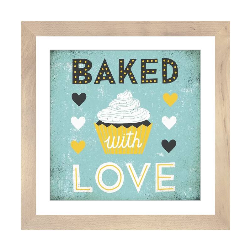iCanvas "Retro Diner (Baked with Love)" by Michael Mullan - Natural - 24x24x1