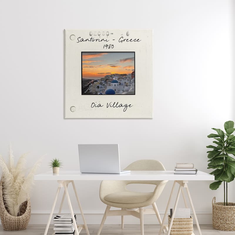 Stupell Greece Travel City View Canvas Wall Art Design By Val Rhodes