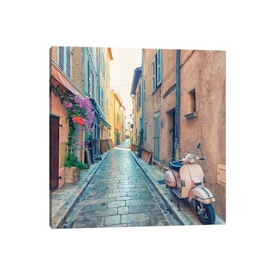 iCanvas "Saint Tropez Street" by Manjik Pictures Canvas Print