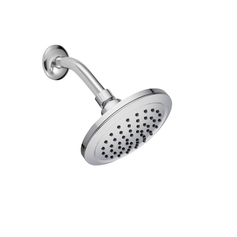 SAFAVIEH Solea Deliah Rainfall Stainless Steel Single Setting Bathroom Shower Head - 5.9" x 5.9" x 2.4" - 6Wx6Dx2H