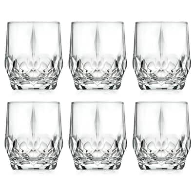 Tumbler Glass - Double Old Fashioned - Set of 6 Glasses - 13 oz. - - Made in Europe By Majestic Gifts Inc.