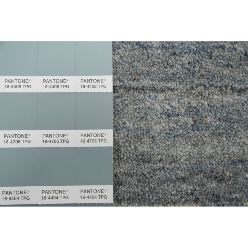 Hand Knotted Oriental 100% Wool Carpet Tribal Animal Pictorial Greys & Charcoal Gabbeh Area Rug - 9' 1'' X 9' 1''