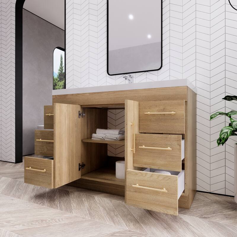 Eliza 48'' Freestanding Vanity with Single Sink