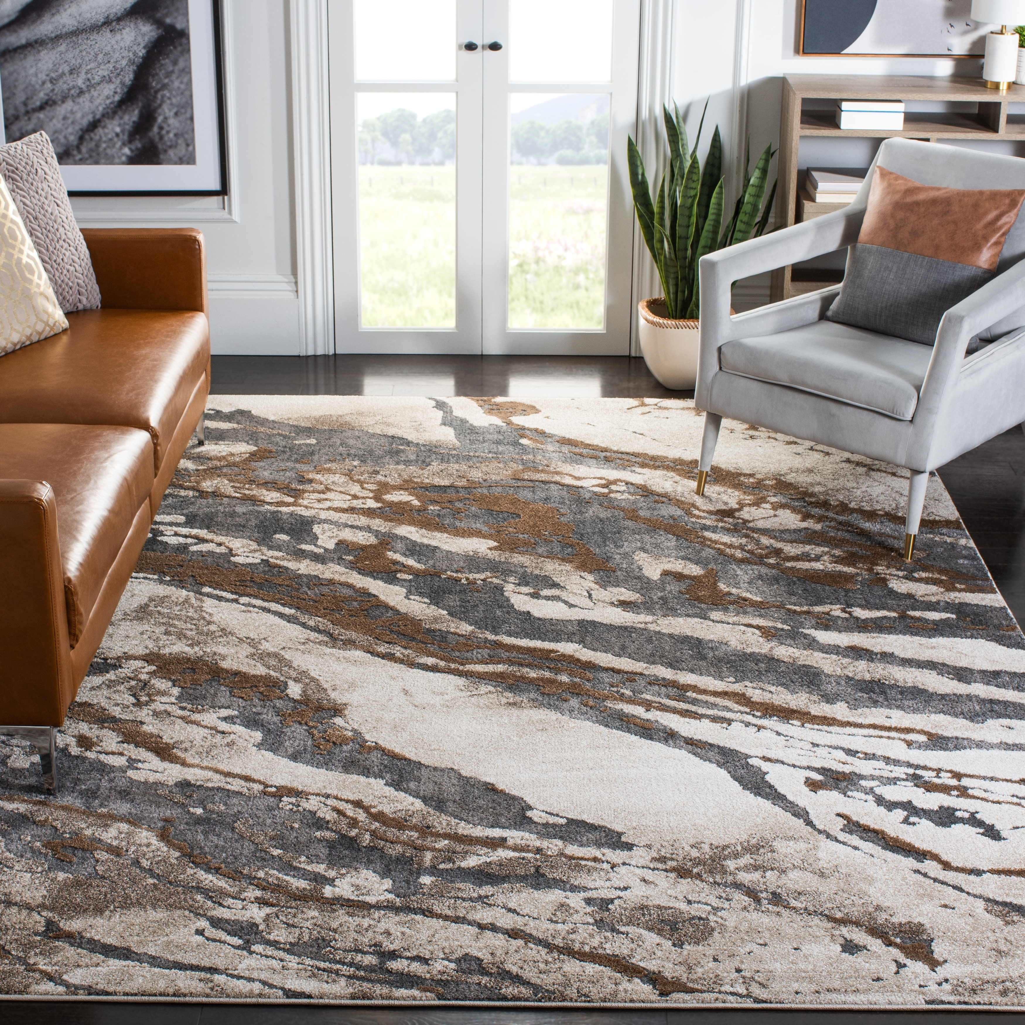 SAFAVIEH Pacific Asthildur Modern Abstract Rug