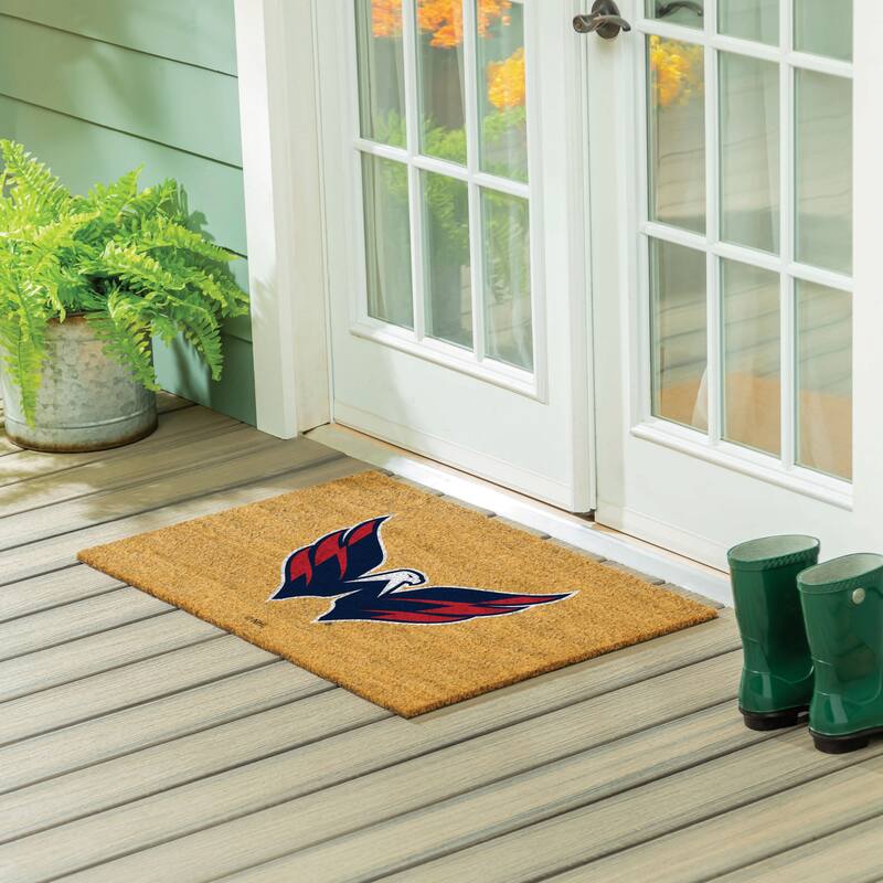 Washington Capitals Full Color Indoor/Outdoor Coir Mat - 36" x 24"