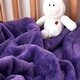 preview thumbnail 4 of 2, Love Thick® - Chunky Bunny Coma Inducer® Baby Blanket - Wild Purple