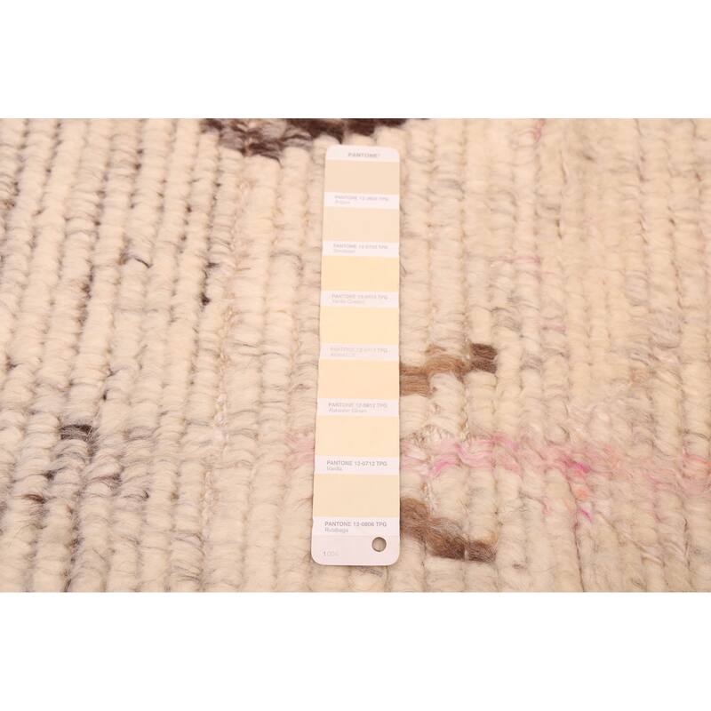 ECARPETGALLERY Hand-knotted Tangier Cream Wool Rug - 6'7 x 9'9