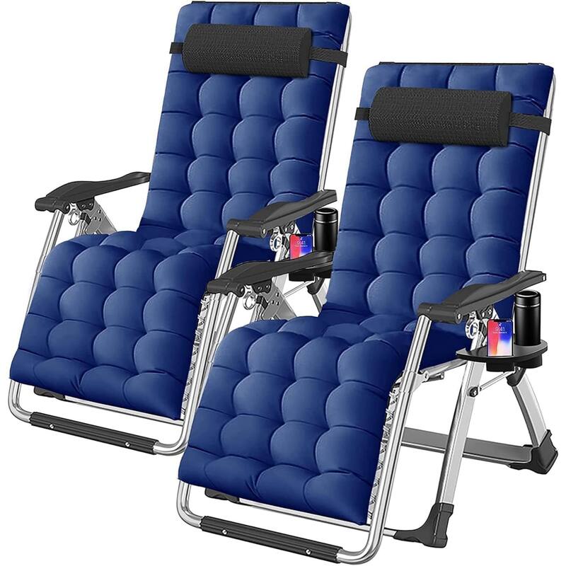DoCred Zero Gravity Chair, Folding Lawn Chaise Recliner Lounge Chair
