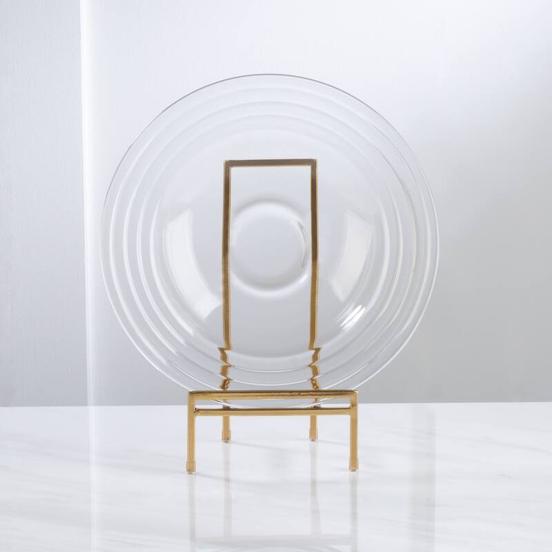 Straight Edge Metal Platter Stand