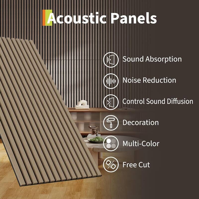 3D Fluted Wood Slat Acoustic Panels