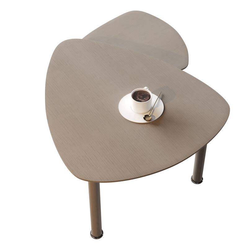 360 degree Rotatable modern Coffee Table for Living Room, solid wood legs with simply assemble Cocktail Table