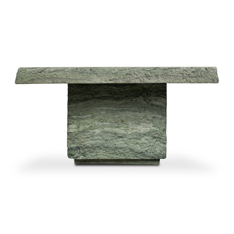 Stilo Slab Top Concrete Coffee Table with Marble and Stone Finish