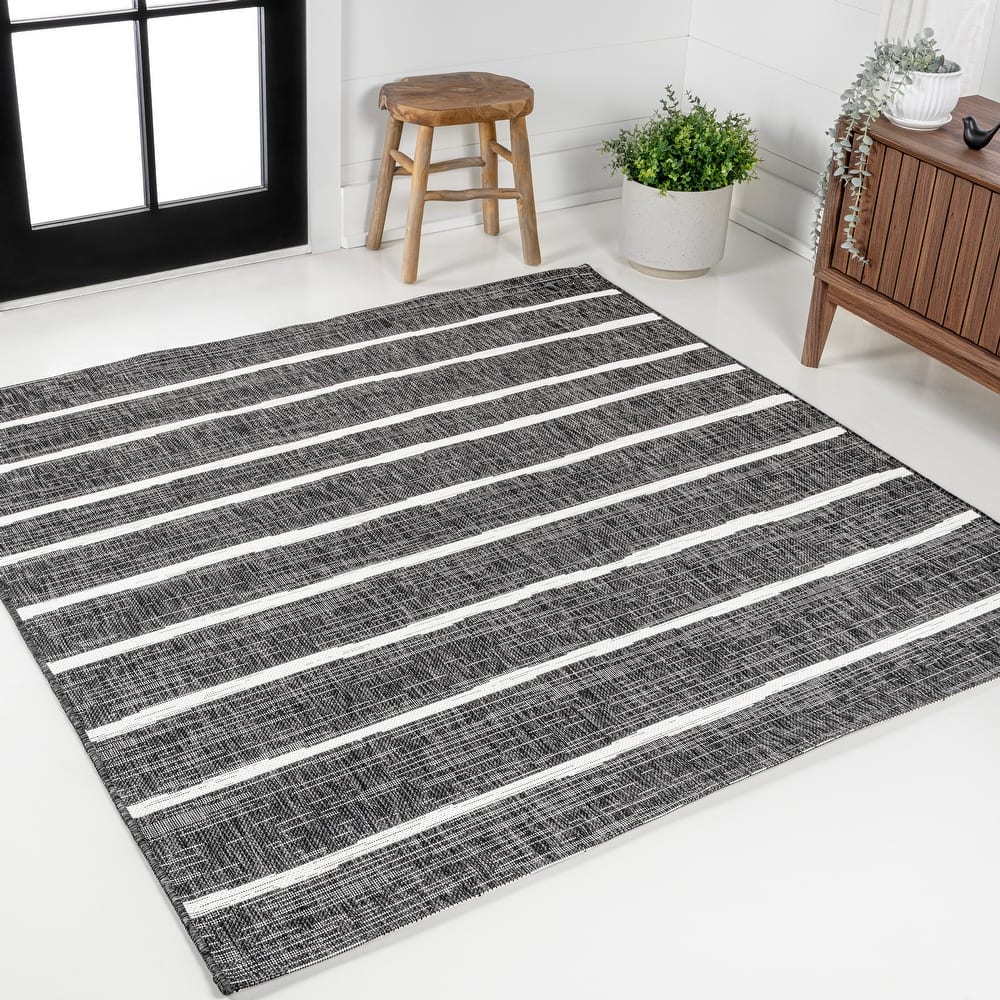 JONATHAN Y Andratx Berber Stripe Indoor/Outdoor Area Rug
