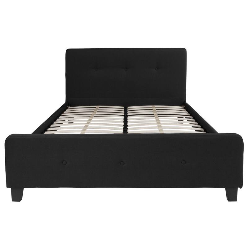 Tufted Platform Bed with 10 Inch Pocket Spring Mattress