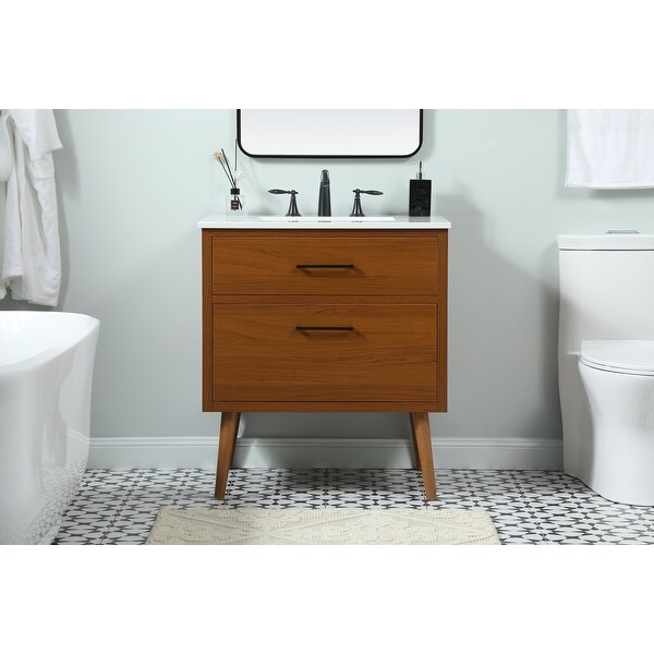 Nautical 18 - 30 Inch Single Bathroom Vanity - On Sale - Bed