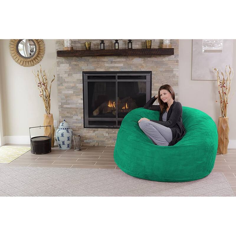 Bean Bag Chair 5-foot Memory Foam Removable Cover Bean Bags