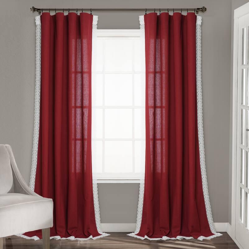 The Gray Barn Kind Koala Vintage Farmhouse Light Filtering Curtain Panel Pair