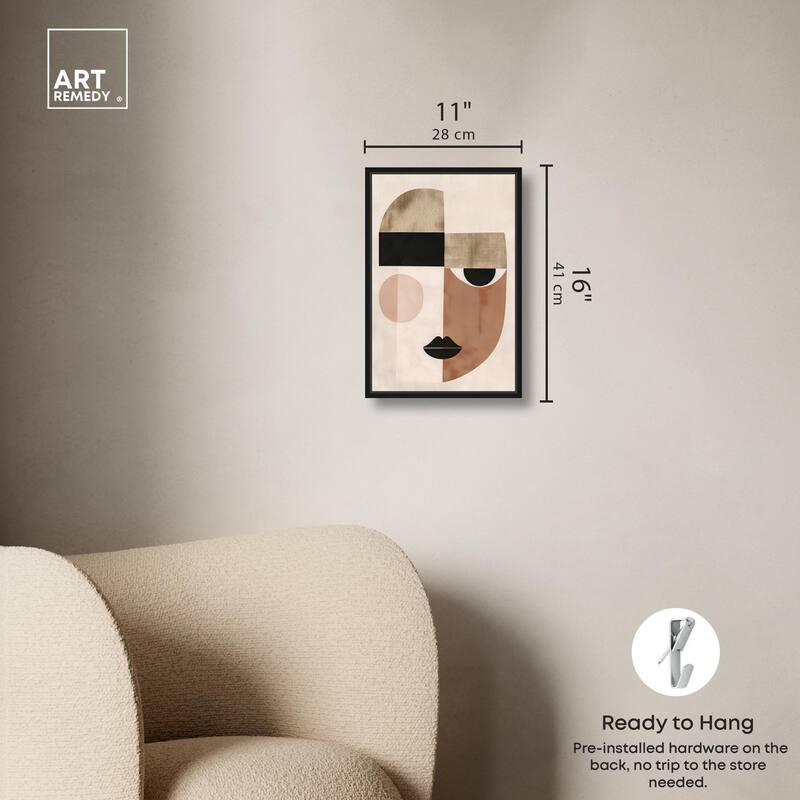Face Moderne I Canvas by Art Remedy