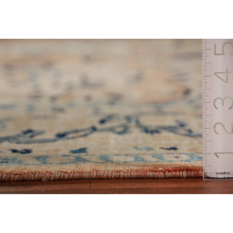 Hand Knotted Oriental 100% Wool Carpet Traditional All-Over Oranges & Rust Ziegler Area Rug - 9' 10'' X 8' 1''