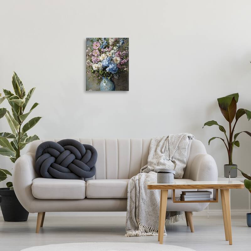 Stupell Traditional Cool Tone Bouquet Canvas Wall Art Design By Franklyn Gregory