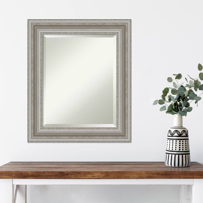 Beveled Wall Mirror - Parlor Black Frame