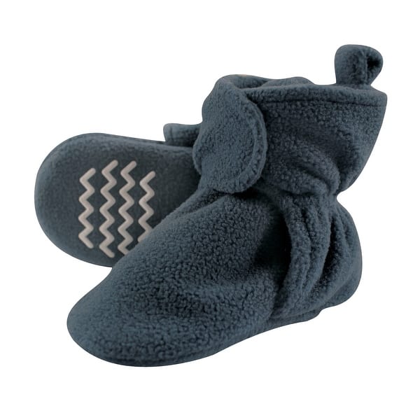 slide 1 of 1, Hudson Baby Infant and Toddler Boy Cozy Fleece Booties, Coronet Blue Coronet Blue - 2