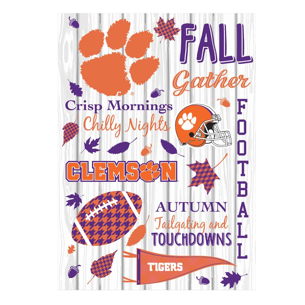 Clemson University, Moire Flag, House Size, Fall Seasonal
