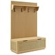 preview thumbnail 2 of 16, Soma Fluted 3-in-1 Hall Tree With Storage Bench and Coat Rack