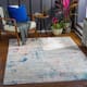 Artistic Weavers Millo Industrial Abstract Area Rug - 5'3" x 7'3" - Blue/Red