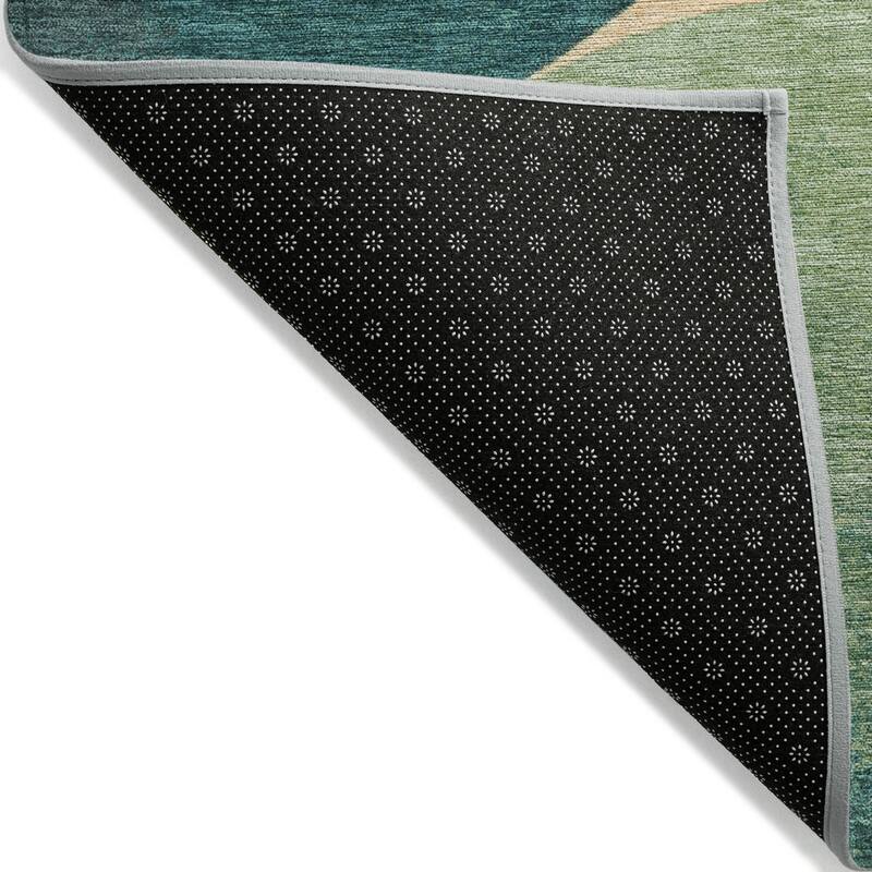 Machine Washable Indoor/Outdoor Soft Contemporary Chantille Rug