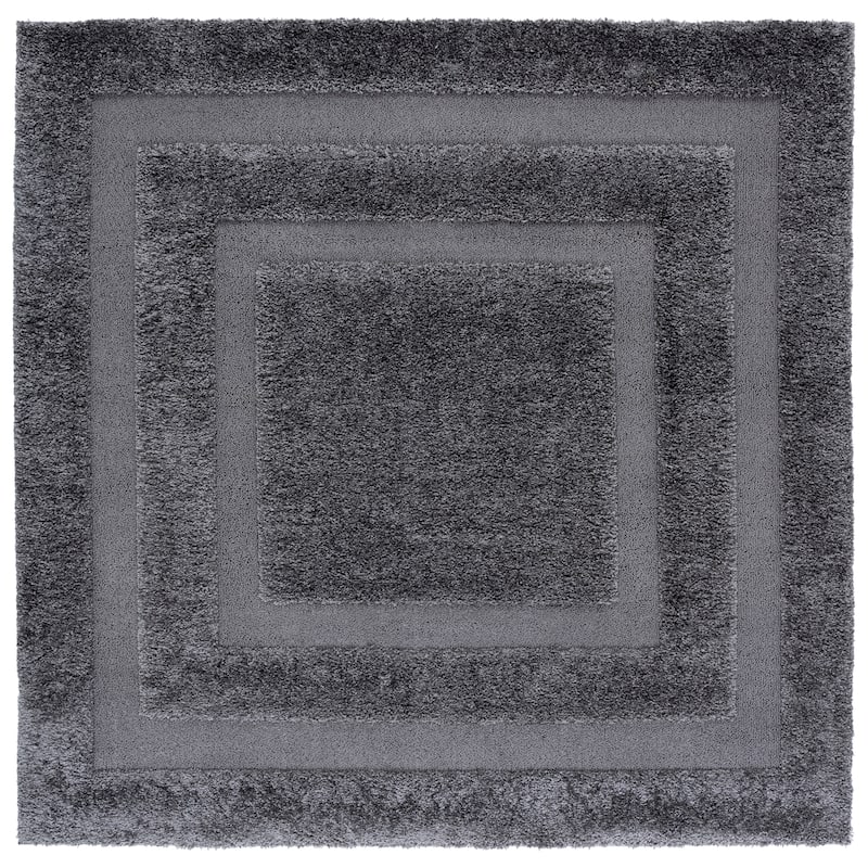 SAFAVIEH Florida Shag Carlinde Border 1.2-inch Thick Rug