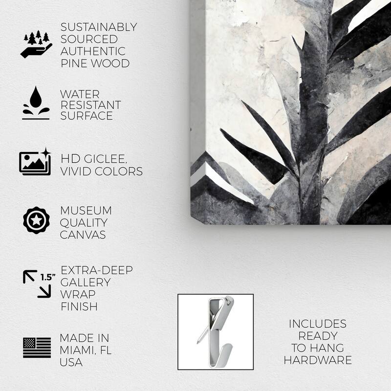 Wynwood Studio Abstract Nuetral Vissage Black and Modern & Contemporary Wall Art Canvas Print