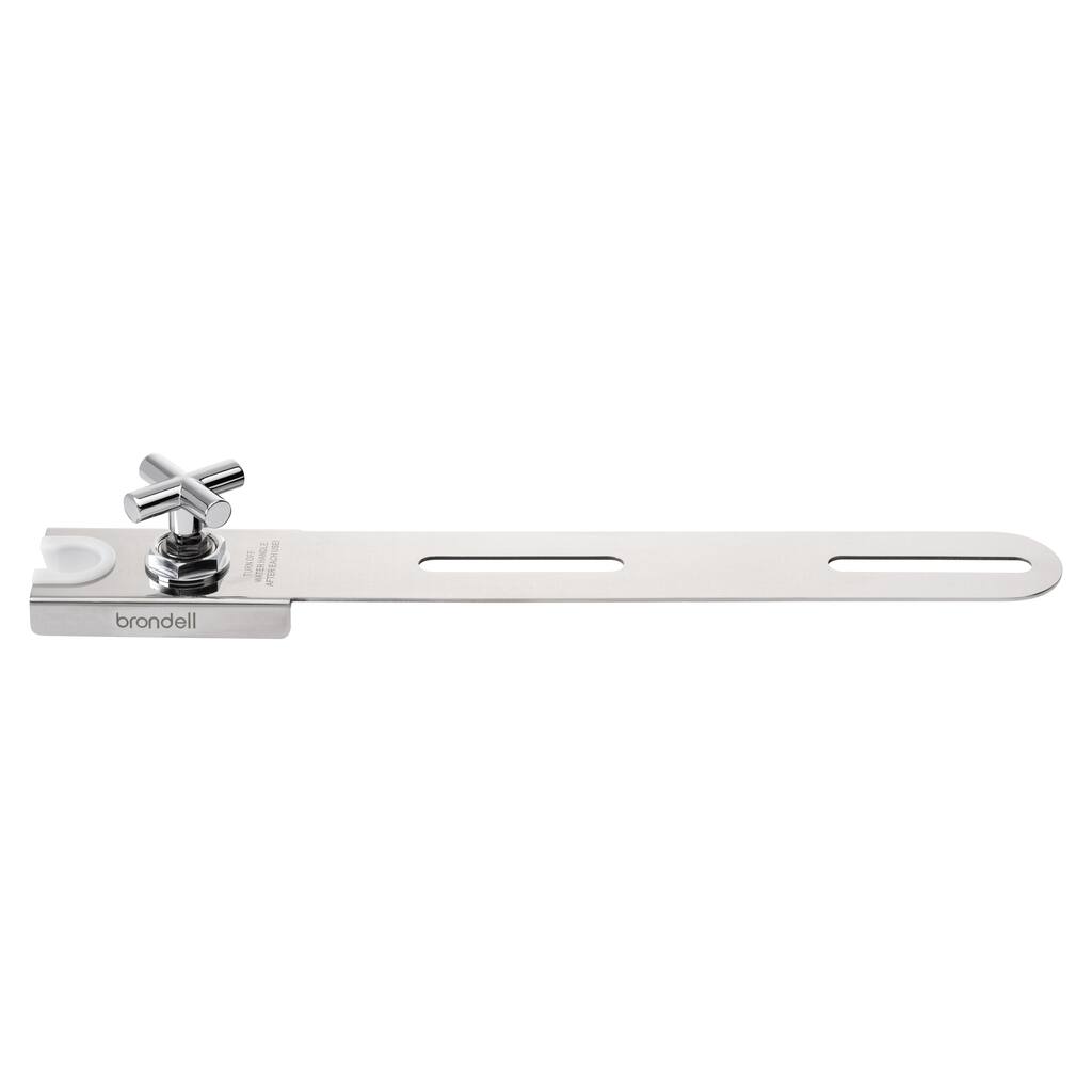 Brondell Hand-Held Bidet Holster with Integrated Shut Off - Stainless Steel