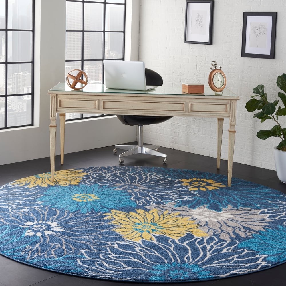 Nourison Passion Abstract Modern Floral Area Rug