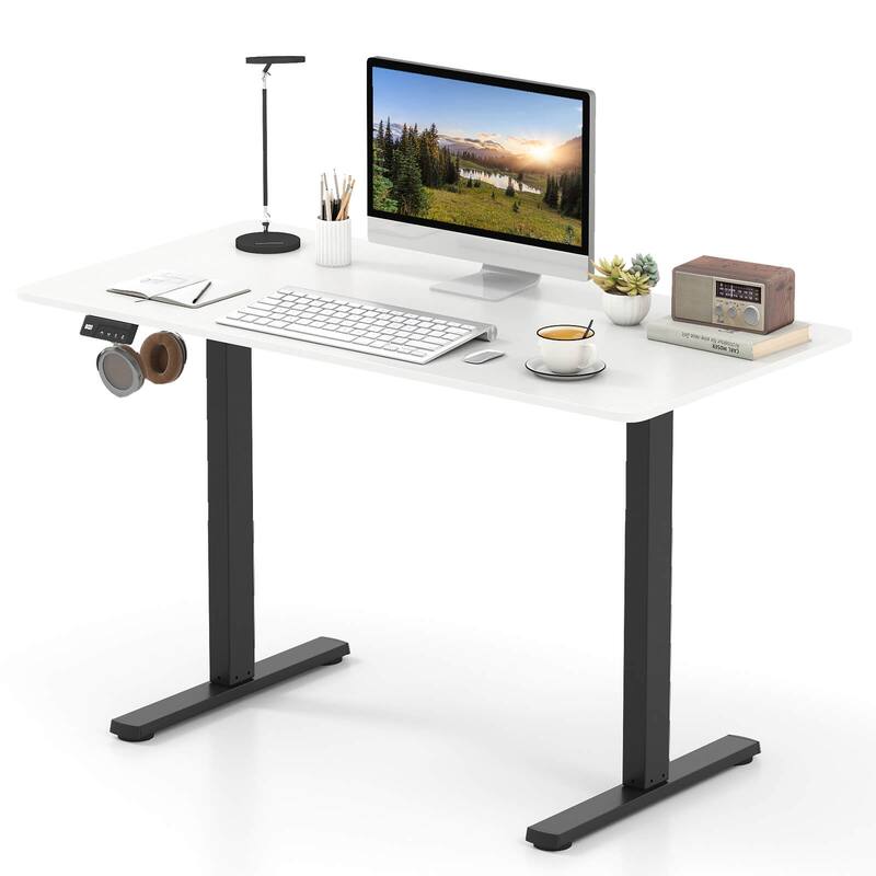 Costway 48” x 24” Electric Standing Desk with LED Display 2 Memory