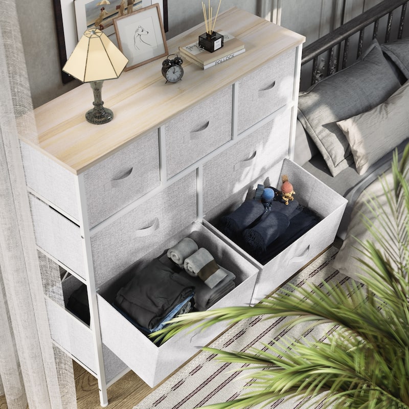 Modern 9-drawer Bedroom Dresser Storage Tower