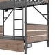 preview thumbnail 9 of 11, Twin XL over Twin XL Metal Bunk Bed with LED Lights, Charge Station, and Storage Drawers, Black