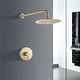 preview thumbnail 3 of 27, Rainfall Pressure Balanced Shower Faucet with Rough-in Valve gold
