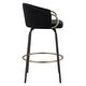 preview thumbnail 5 of 19, Set of 2 Contemporary Velvet & Metal 26" Counter Stool