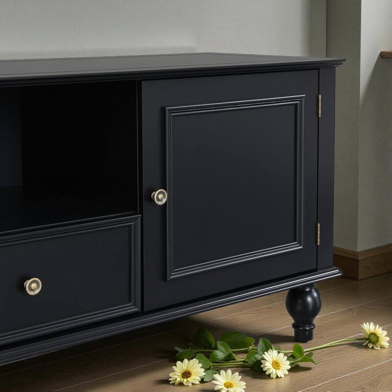 70.9'' Modern TV Stand for TVs up to 80'', Entertainment Center with 2 Drawers, 2 Cabinets & Open Shelf for Living Room