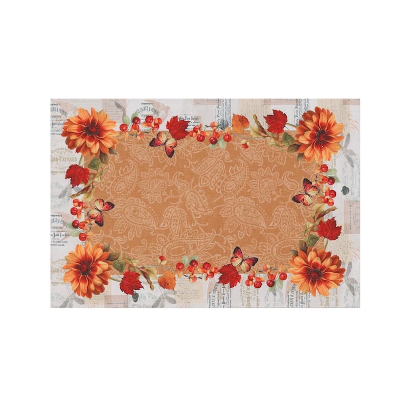 Laural Home Fall in Love Placemat Set of 4 - 13" x 19"