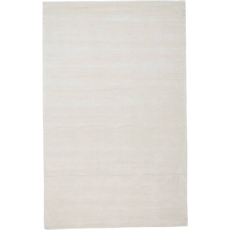 Knox R8717 Solid Modern Area Rug - 5' x 8' - White