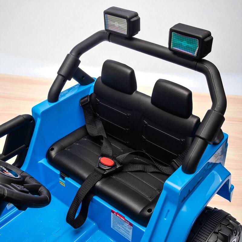 12V Kids Ride-On Car with Remote Control, Dual Drive, Bluetooth, MP3, Four-Wheel Suspension, Headlights for Ages 2-4