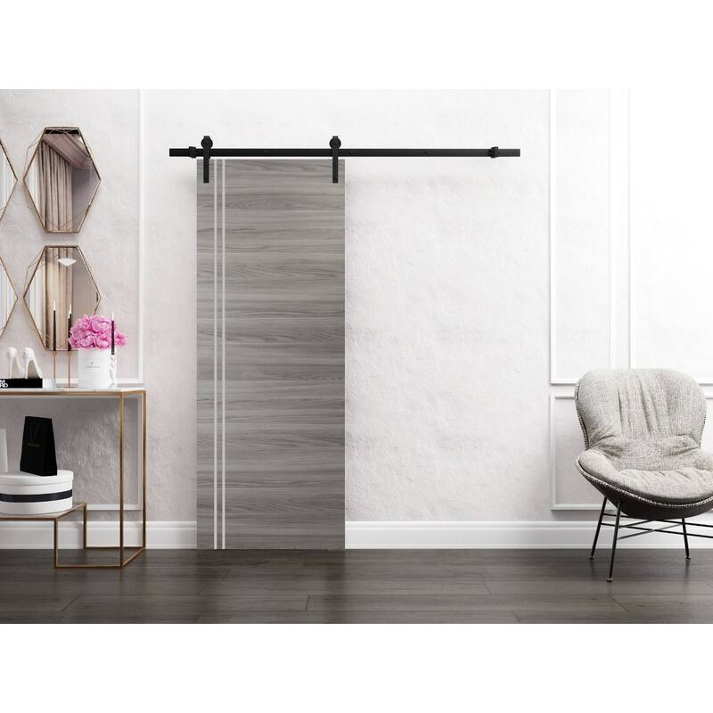 Double Bi-fold Doors Planum 0310 Chocolate Ash with Sturdy Tracks