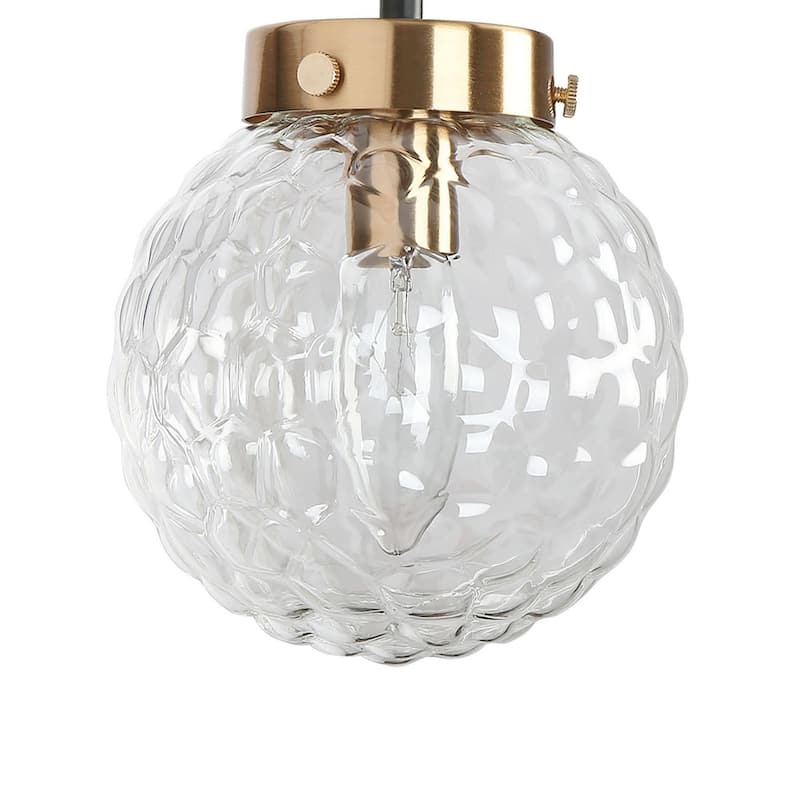 Mid-Century Modern Black Gold 2/4-Light Bathroom Vanity Light Glass Wall Sconce