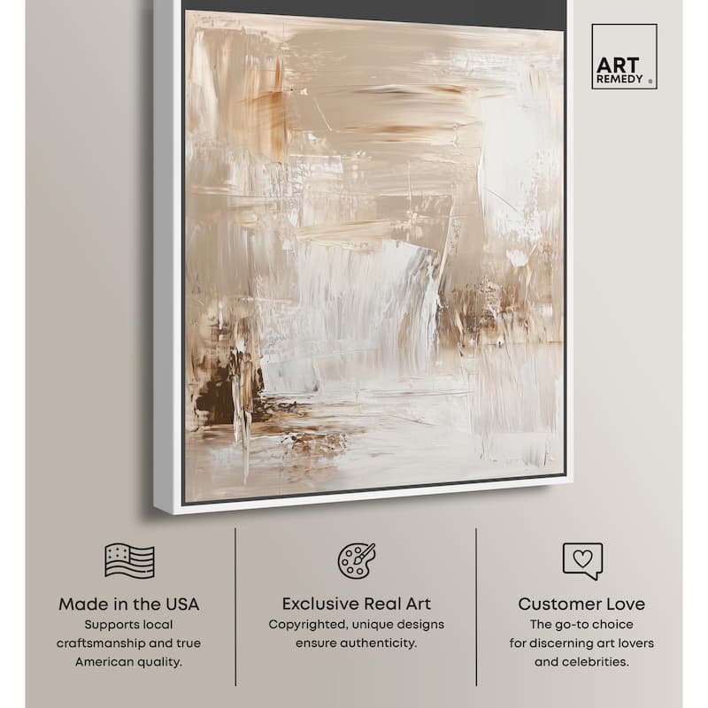 Latte Layers II Canvas by Art Remedy