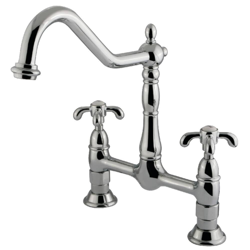 Kingston Brass French Country Bridge Kitchen Faucet