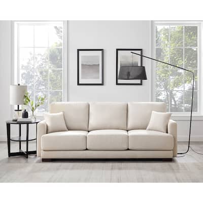 Hydeline Alby Fabric Sofa Couch, Memory Foam and Springs