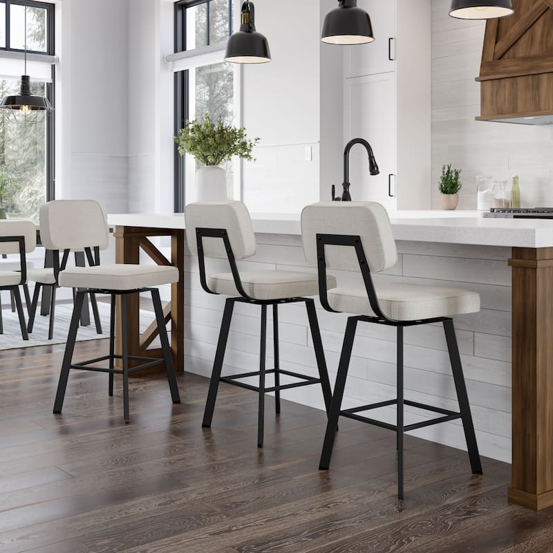 Amisco Clarkson Swivel Counter Stool