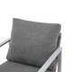 preview thumbnail 10 of 13, 34"H Aluminum Lounge Chair with Sleek Rope Accents and Comfortable Cushions, Perfect for Modern Outdoor and Indoor Spaces